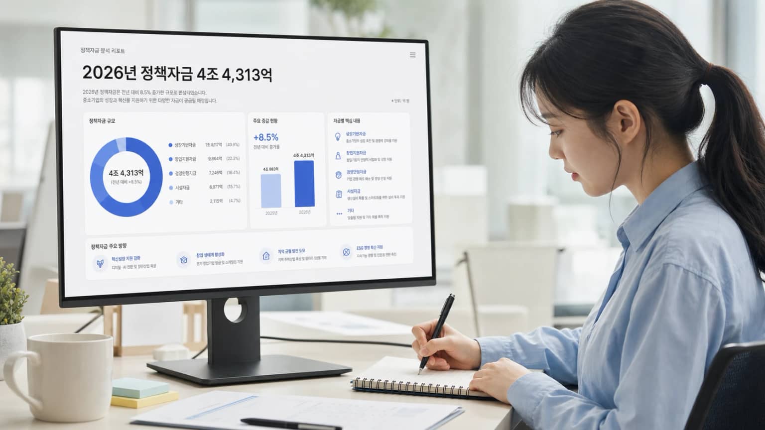 2026년 중소기업 정책자금 4조 4,313억원 공급 확정